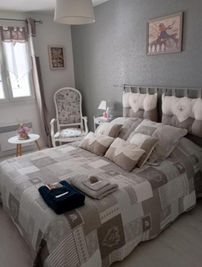 la maison rose 2 chambres avec lit pour 2 personnes et 2 salles de bains